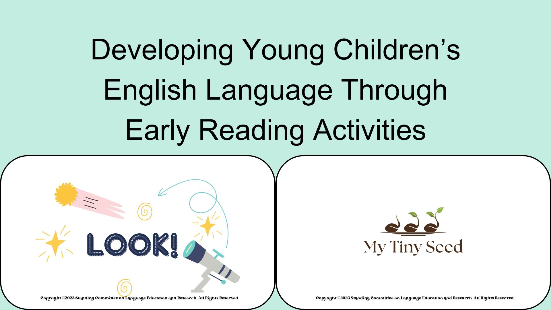 Developing Young Children’s English Language Through Early Reading Activities